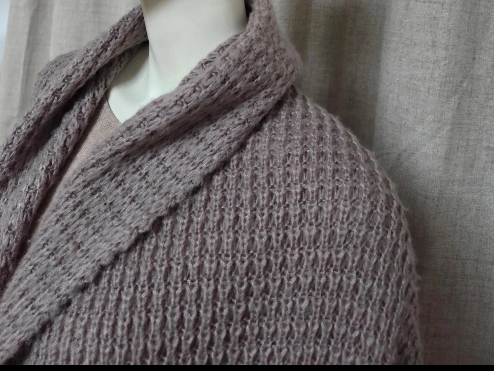 🩷 Oversized English Rose Shawl Effect Vest - Size S – photo 2